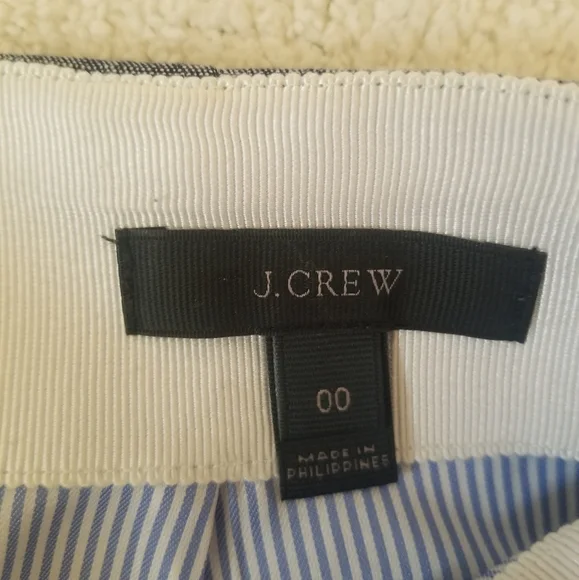 J. CREW Chambray Skirt w/Scalloped Detail | SZ 00 - Picture 8 of 10